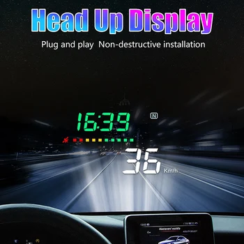 

Universal Car HUD GPS System Vehicle 3.5 Inch Display Dash Sn Car Head Up Display MPH A3