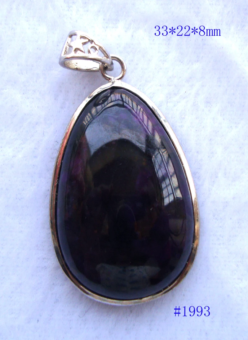 Free Shipping Natural Sugilite 925 Silver Teardrop Shape Pendants Women Jewelry Accessories Weddings Parties Birthday Gift
