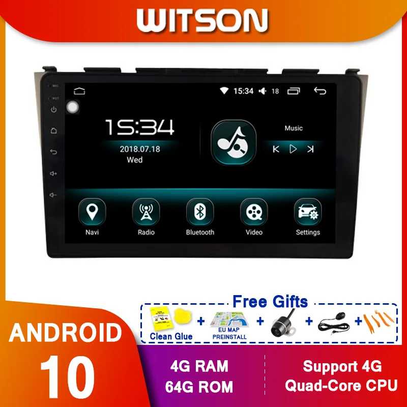 WITSON 9 &quotFULL HD сенсорный экран Android 10 0 Восьмиядерный Автомобильный GPS