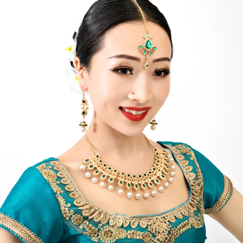 2020 New India Pakistan Girl Dance Accessory Woman Performance Brows Shoot Headwear Lady Headdress | Тематическая одежда и