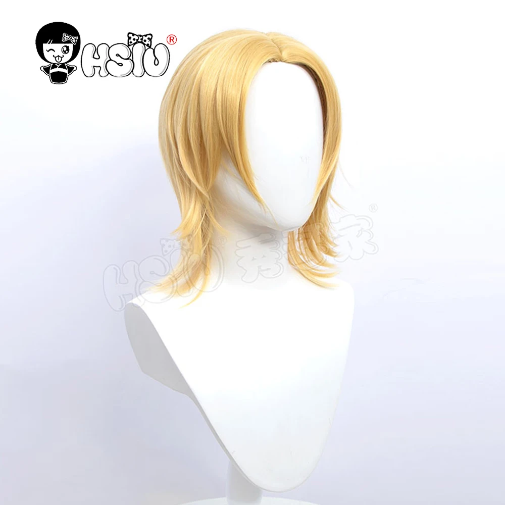 Johnny Joestar Wig Jojo Bizarre Adventure Cosplay Wig 「HSIU Brand」 Short  Blonde Hair Synthetic Wig +Free Wig Cap