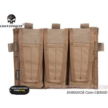 Тактический тройной чехол emersongear для AVS со съемным клапаном M4 M16 AR15 5,56. 223 тактические Чехлы MOLLE Чехлы для страйкбола