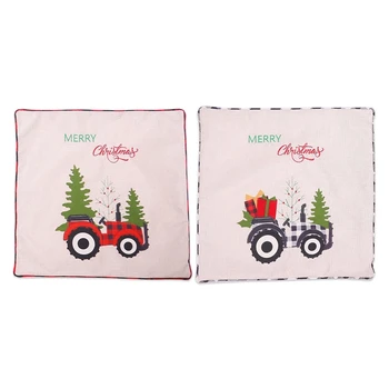 

1Pcs Christmas Cushion Cover Decorative Pillows Cover for Sofa Seat Square Soft Throw Pillow Case 45X45cm Home Decor