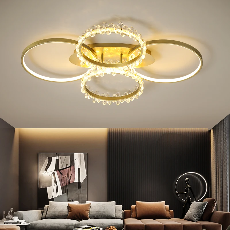 현대 빛 럭셔리 간단한 크리스탈 led 천장 램프 성격 북유럽 led 원형 거실 침실 크리 에이 티브 천장 조명|천장 조명 ...