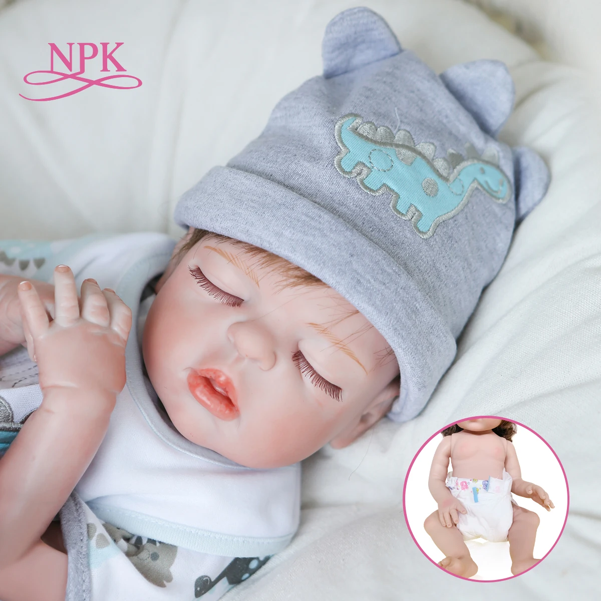 NPK 48 см premie bebe кукла перерожденные куклы Младенцы реалистичные Новорожденные