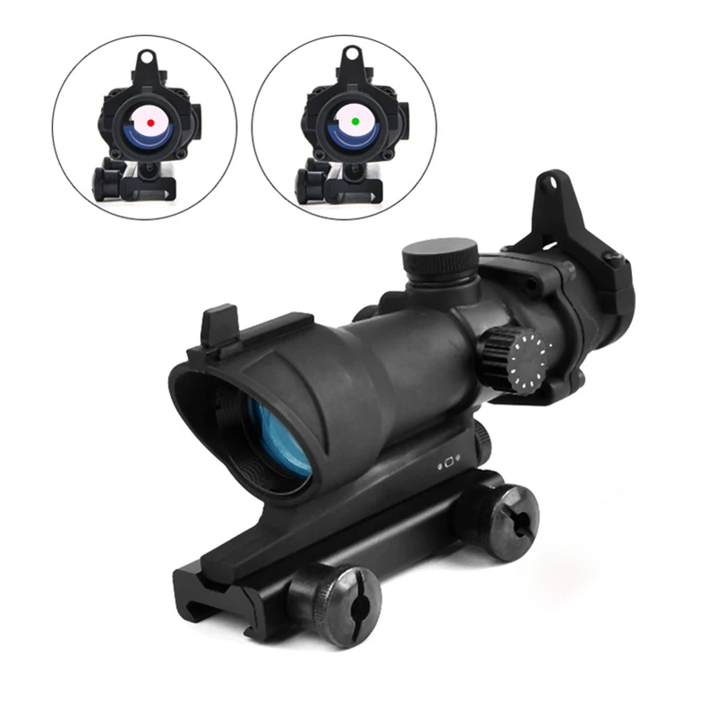 Trijico ACOG 1X32 Красный точка зрения оптический прицел Прицелы ACOG Красный точка область охотничьи прицелы с 20 мм рельсы для страйкбола пистолет
