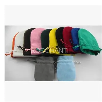 

50x Calabash Open Mini Velvet Drawstring Bags for Pendant, Necklace, Bracelets,Gifts Double Layper Velour Inspired Wedding favor