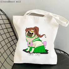 

Women Shopper Puglor Jupiter Sailor Meow Kawaii Bag Harajuku Shopping Canvas Shopper Bag girl handbag Tote Shoulder Lady Bag