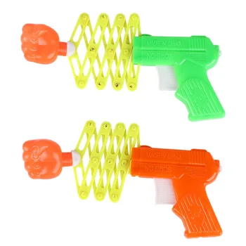 

2PCS Retractable Fist Trick Toy Funny Plastic Classic Toy for Children Kids Birthday Party Festival Gift Elastic Telescopic Fist