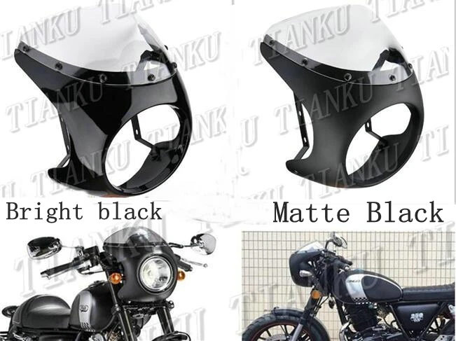 7 ''обтекаемая Ветрозащита фар для Honda Yamaha Suzuki Kawasaki Triumph Ретро Кафе Racer Стиль Drag Racing