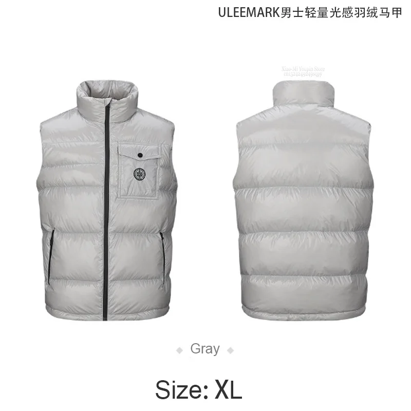Xiaomi лампа mijia-sensitive Мужские приталенные пальто Мужская куртка без рукавов зимний мужской тонкий жилет ветрозащитный теплый жилет - Цвет: style 9