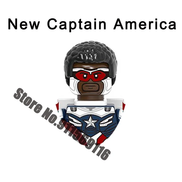 Superhero Building blocks Loki Sylvie Iron Man Spiderman Hulk Thor Captain America Venom Groot Thanos Vision Falcon Deadpool Toy A-X1706