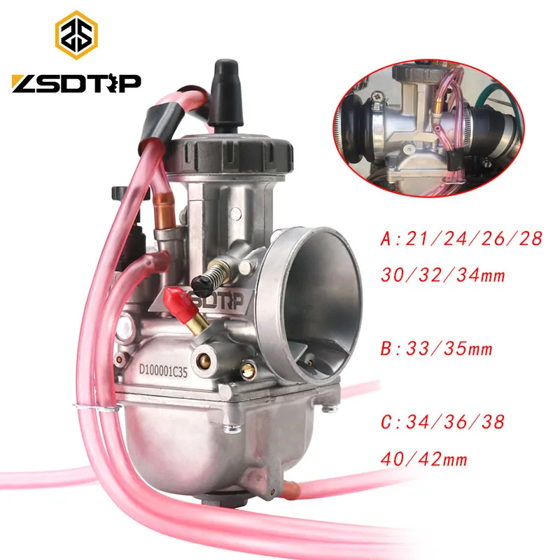 

ZSDTRP 21-34mm 33 35 36 38 40 42mm For PWK For Keihi Carburetor Carburador Universal 2T 4T Engine Motorcycle Scooter UTV ATV