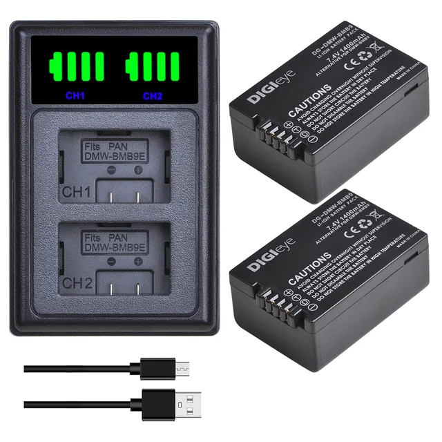 2x Panasonic DMW-BMB9E Batteria Marcata CELLONIC, 800mAh - Foto 8