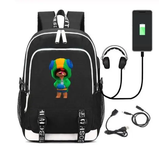 Leon игровая детская сумка рюкзак Usb зарядка школьная студенческая 3D принт