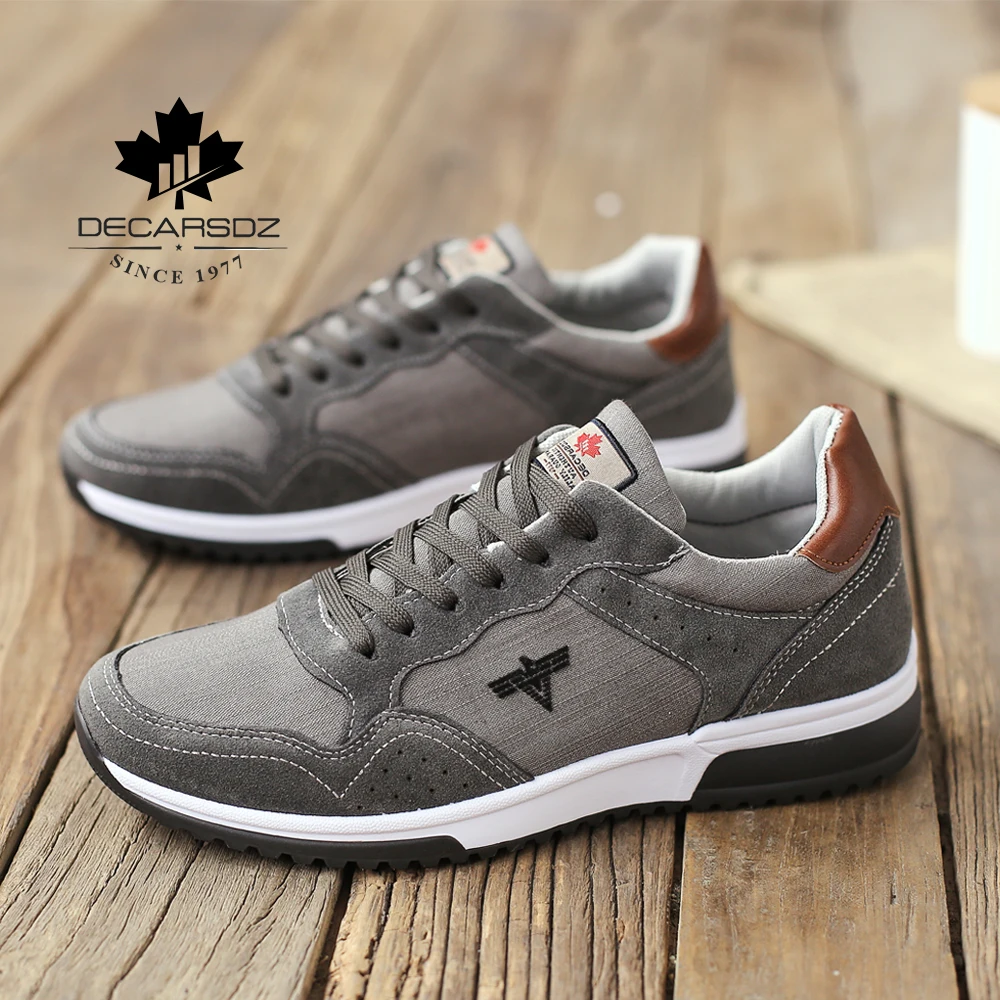 DECARSDZ Casual Sneakers Men 2021 Spring Autumn Fashion Sports Shoes Comfy Canvas Running Shoes Classic Brand Design Men Shoes