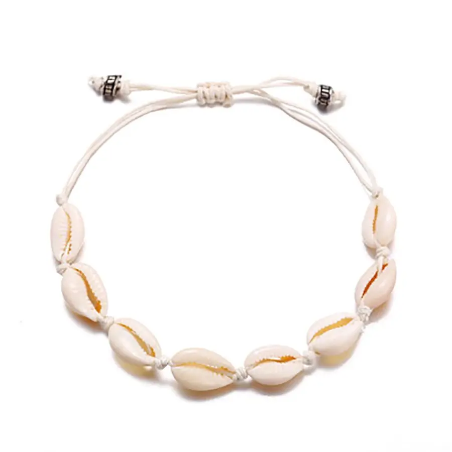 Miss JQ Boho Shell ножные браслеты натуральная оболочка Ropo цепь ножной браслет для женщин Мода океан дизайн Дружба Ювелирные изделия - Окраска металла: ZJL0031-1