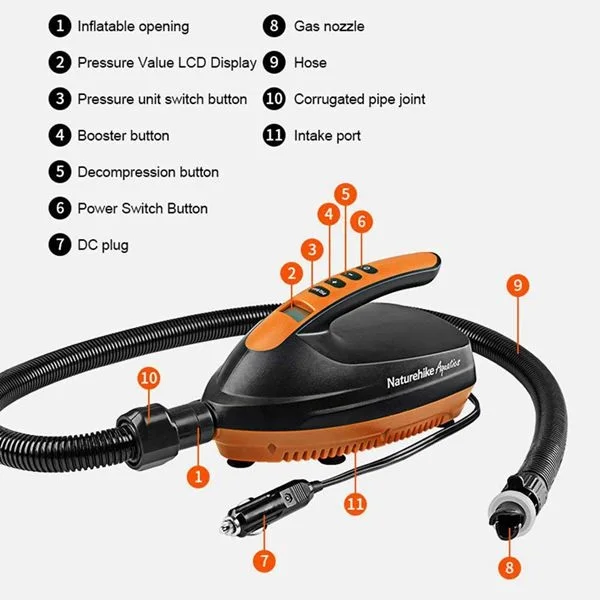  Portable Car Inflatable Pump High Pressure Electric Air Pump For Outdoor Paddle Board And Boat Airb