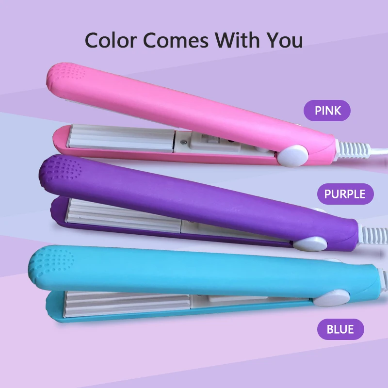 

High Quality Mini Hair straightener Iron Ceramic Straightening Corrugated Curling Iron Not Hurt Hair Styling Tools Hair Curler
