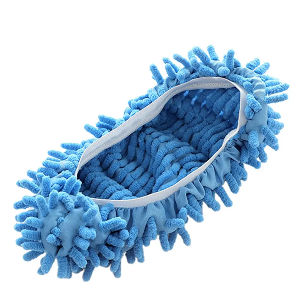 1 Piece Microfiber Mop Floor Cleaning Lazy Fuzzy Slippers House Home Flooring Tools Shoes Bathroom Kitchen Cleaner | Безопасность и