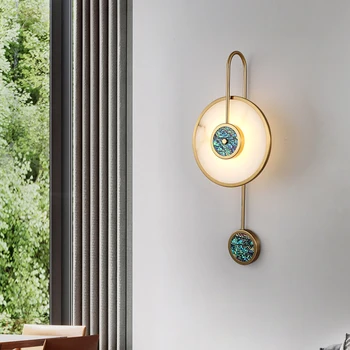 Round Marble Wall Light 4