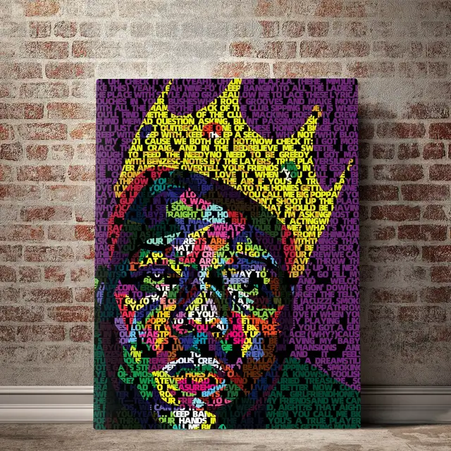 Cartel Original De Capic Biggle Smalls Series Lienzo Lirico Arte