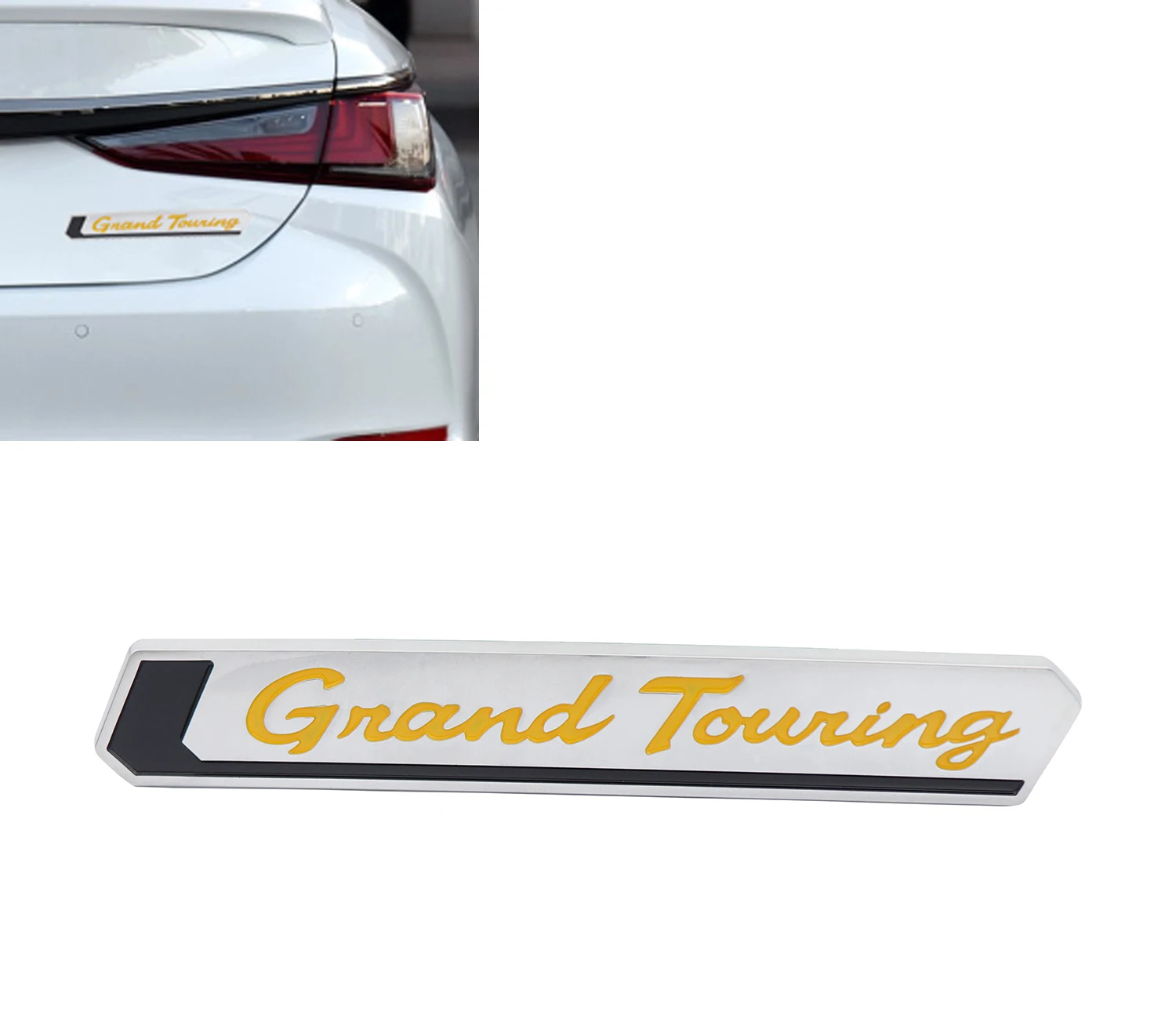 Желтый Grand Touring GT для Land Cruiser Fender боковой багажник эмблема наклейка|Наклейки на