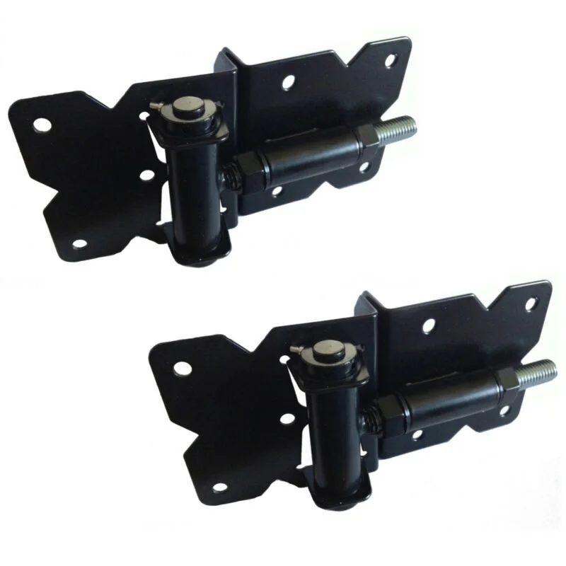 

Self Closing 90 Degree Fence Gate Hinges (Vinyl, PVC Fencing) Close Hinges