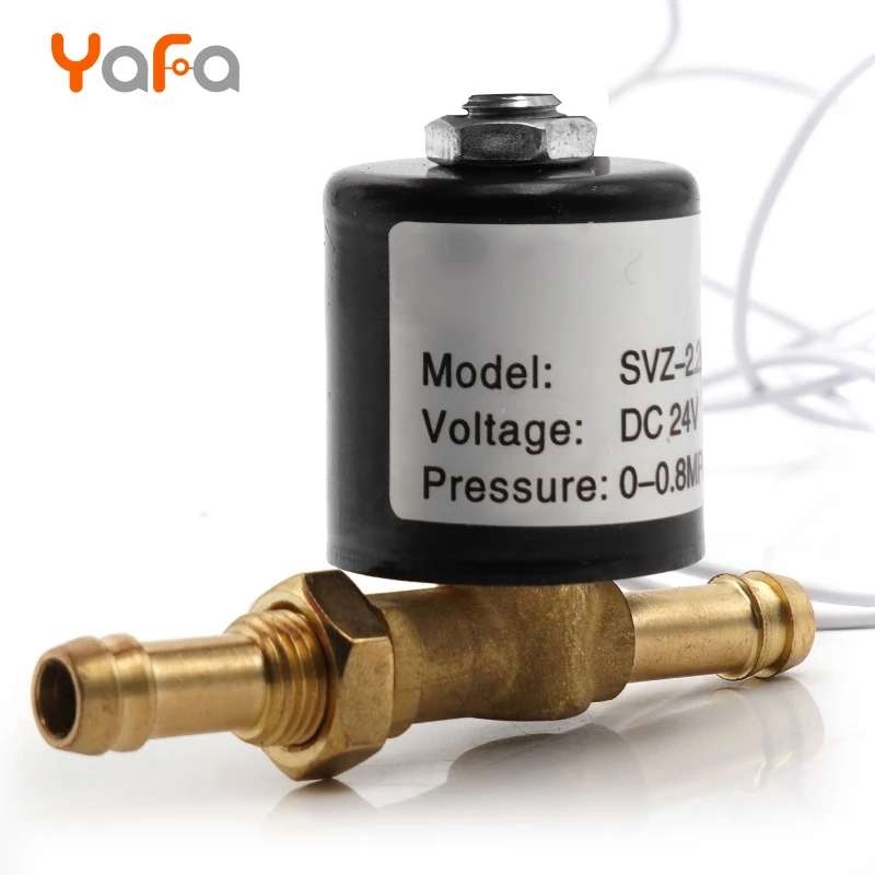 Электромагнитный клапан 220 В 24 в 36 В Размер отверстия 2,2 мм двухпозиционный двухсторонний клапан VZCT аргонно-дуговой сварочный аппарат машина подачи проволоки