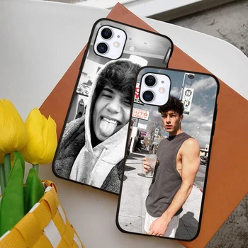 

Tony Lopez Black Border Phone Case for iPhone 8 7s 7 6 6s Plus X xr Xs 11 pro max 5 SE Funda Black Silicone Soft back Cover