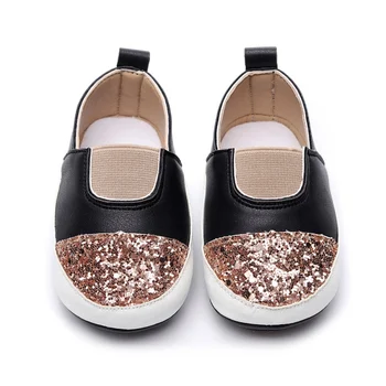 

Baby boy Girl Shoes PU Leather color matching elastic toddler Shoes First Walkers Infant For 0-24/M