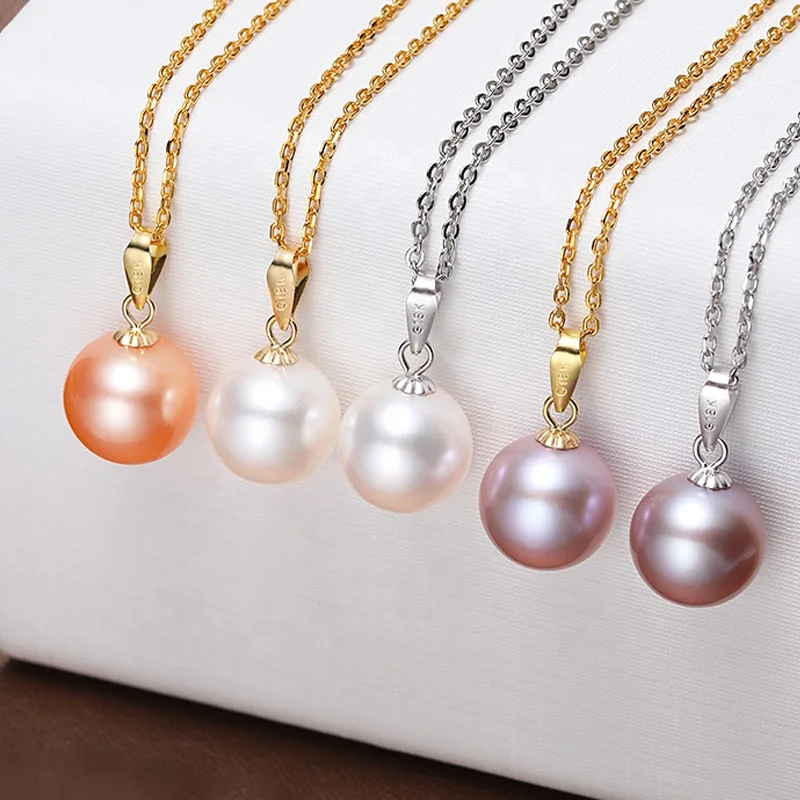 천연 담수 진주, 높은 광택, 화이트, 노, 하프, 풀 드릴 라운드, 공장 도매, 3A 4A 품질, 8mm, 9mm