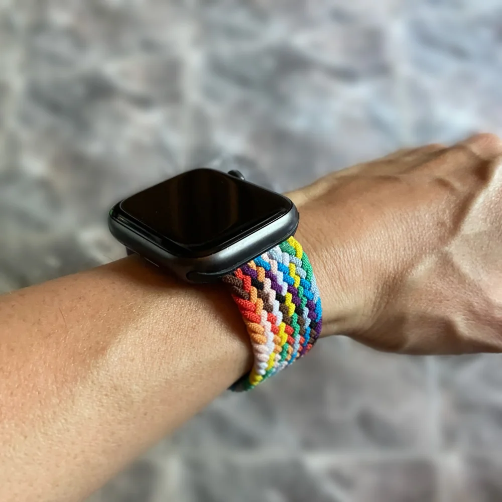 Braided Solo Loop For Apple Watch Band Se 76543 40mm 44mm Elastic Bracelet Strap on Smart Series 38mm 42mm 41mm 45mm Accessories