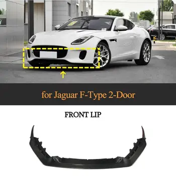 

Real Carbon Fiber Front Bumper Lip Diffuser Spoiler For Jaguar F-TYPE 2018 2019 Car Front Lip Splitters Protector Spoiler