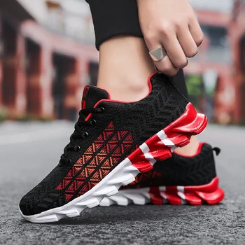 

Hot Sale Running Mens Shoes Mesh Breathable Walking Sneakers Men FlyWire Men Sports Sneakers Lace Up Men Athletic Shoes Luxury