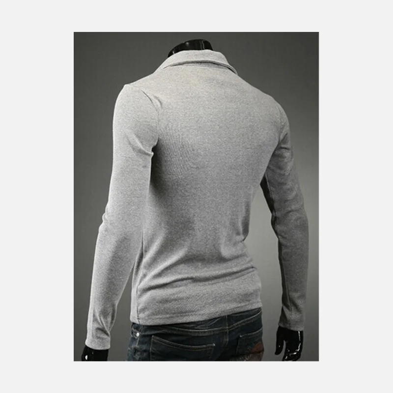 ZOGAA  Men's Fashion Lapel Letter Printing Self-cultivation POLO Shirt - Image 5