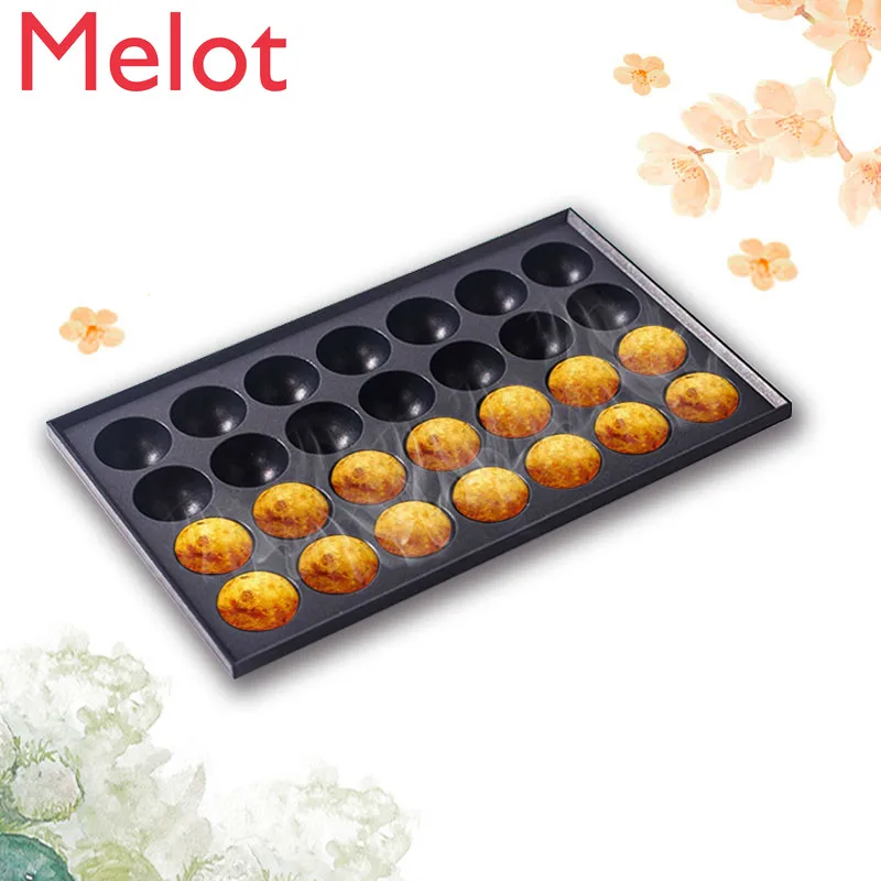 

15%,TAKOYAKI Octopus Maker Donut Holes Cake Pops with Non-stick Surface 28-Balls 4CM Skillets for Grilling Baking