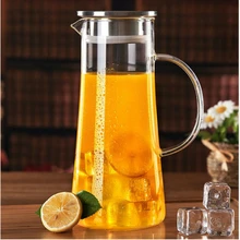 Термостойкий стеклянный чайник для холодной воды, утолщенный стеклянный холодный чайник большой емкости, настой черного чайника, чашка для холодной воды