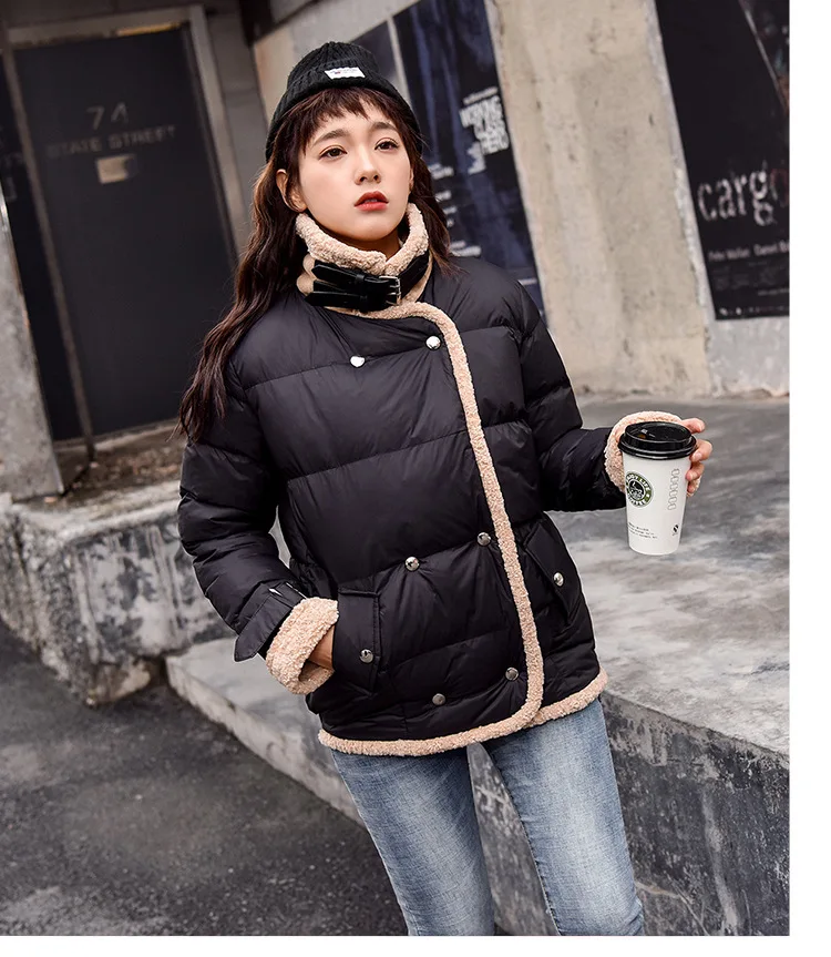 New Style down Jacket Cotton-padded Clothes Retro Hong Kong Style Versatile Cotton-padded Jacket