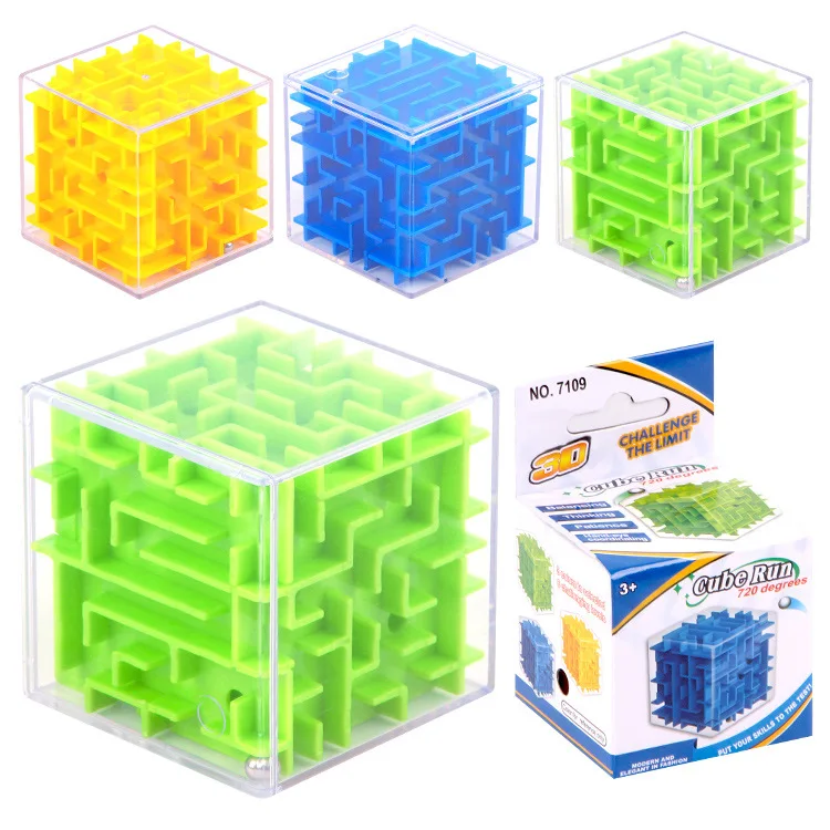 

Intelligence Square Maze Portable Magic Wisdom Stereo Fantasy Intelligence Roll-on 3D Maze Cubic Children'S Educational Toy