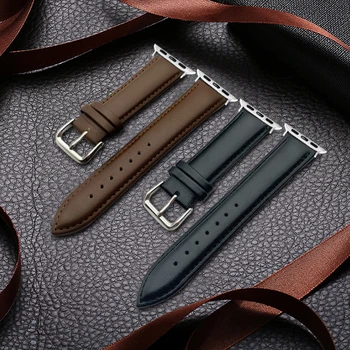 

Strap For Apple Watch Band 38MM 42MM 5 4 Genuine Leather Watchband Replacement Correa iWatch 5 4 3 2 1 44MM 40MM Bracelet Belt