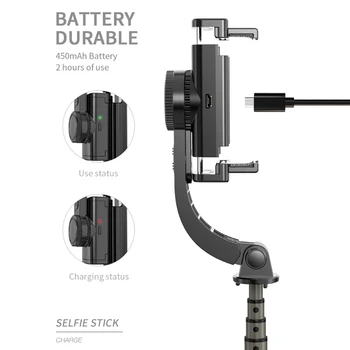 

L08 Time Accessory Invisible Selfie Stick For Action phone Accessory 360 Rotary Handle Tripod for phone