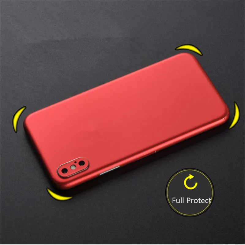Ледяная поверхность для IPhone X XS XSMax XR задняя пленка Тонкая Защитная пленка для экрана защитные наклейки крышка Цвет Пастер задняя декоративная пленка
