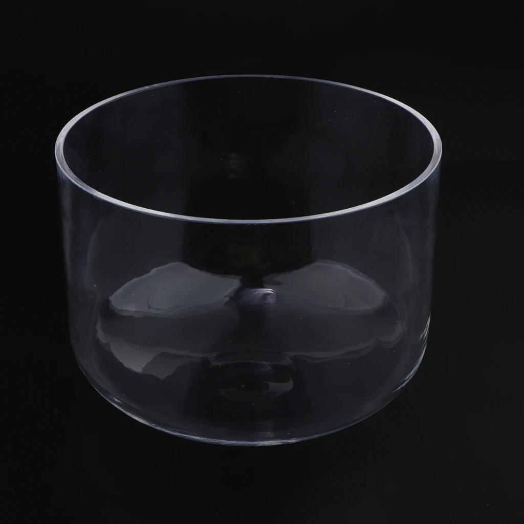 Musical Instruments Clear Crystal Singing Bowl C Note Root Chakra 6 inch
