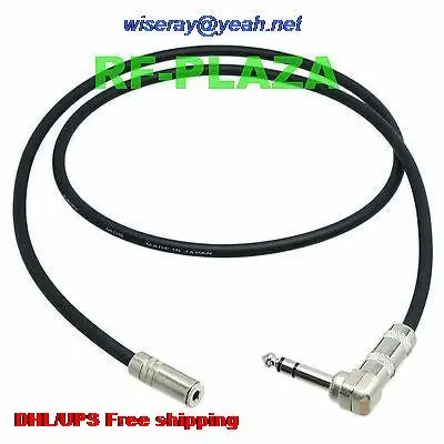 

DHL/EMS 20 pcs 3.5mm jack 1/8" to L 6.35mm 1/4" plug TRS stereo audio cable Canare L-2T2S 3~12M with one year warranty-A2