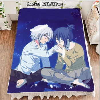 

Anime Fleece Blanket and Bedspreads Future City No.6 Nezumi Shion couple Blankets for Beds 200cm 100cm