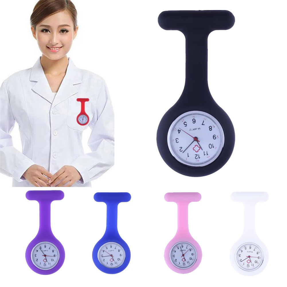Accurate Portable Nurses Watches Doctor Fob Pocket Watch Silicone Tunic