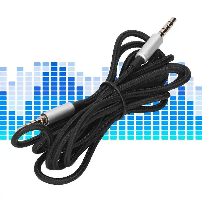 Braid Wire Gaming Headset Audio Cable 3.5mm Plug for Logitech Astro A10