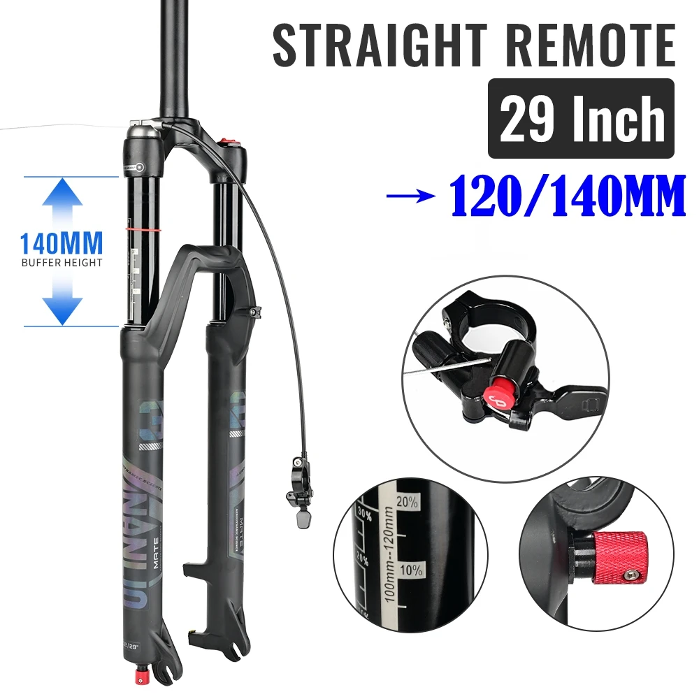 NanLio Bicycle Air Fork Rebound Adjustment MTB Suspension 26/27.5/29