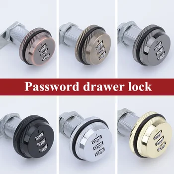 

3 Digit Modern Combination Drawer Lock 20mm 30mm Zinc Alloy keyless cam lock For Mailbox locker Cabinet Door Security Hardware